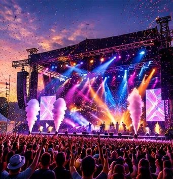 Iluminación para festivales