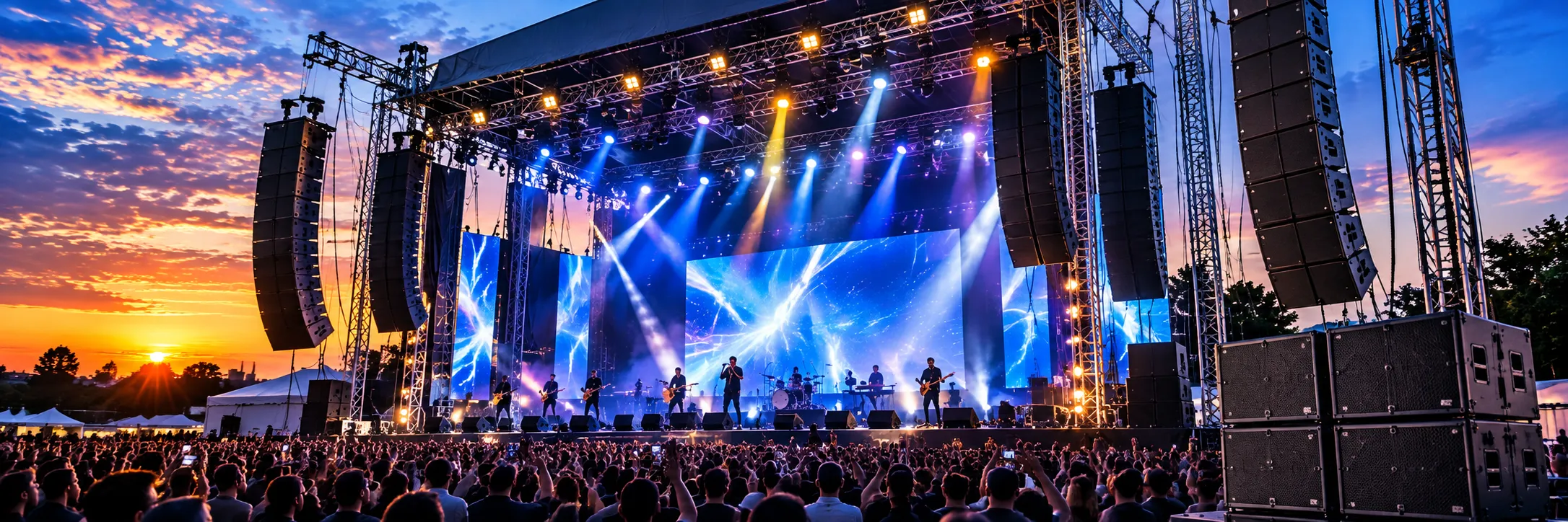 Sistema de sonido Line Array profesional