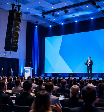 Sonido Line Array para eventos corporativos