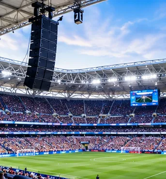 Sonido Line Array para eventos deportivos
