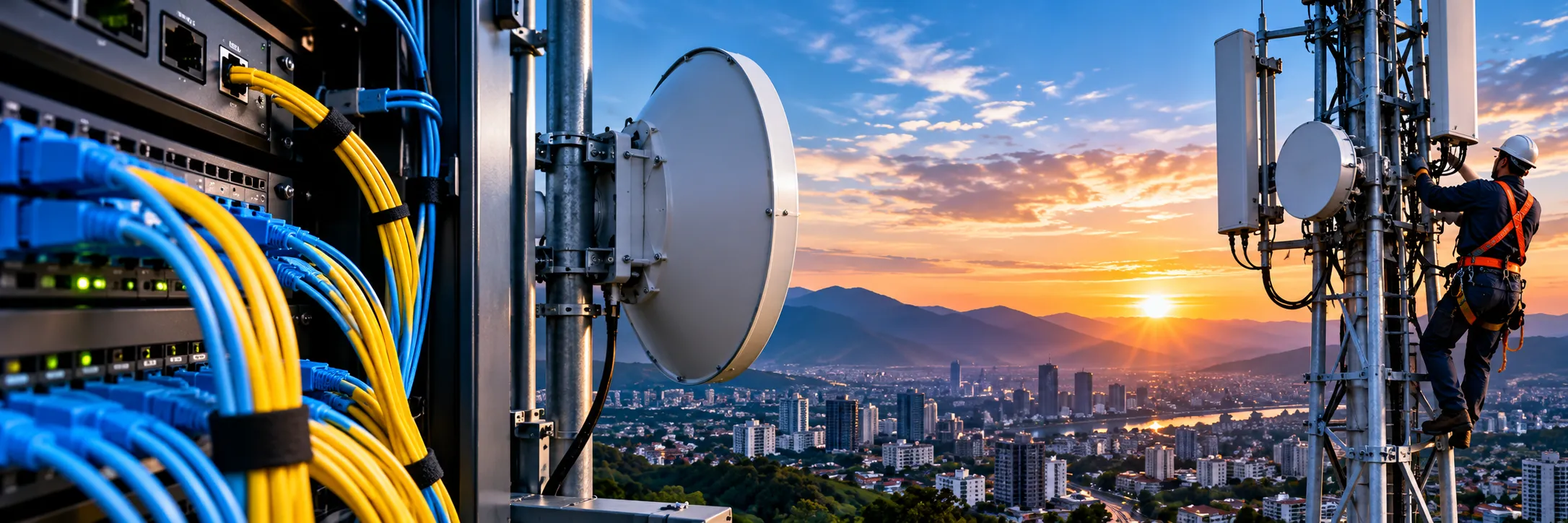 Telecomunicaciones, conectividad y fibra óptica